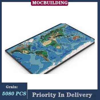MOC Mesto Farebné Mapy Model stavebným Nastaviť Svetových oceánov Zber Série Toy Dary