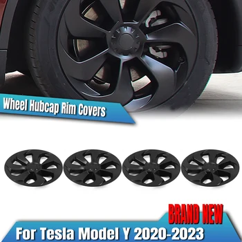 Matný Čierny 19-Palcové Koleso Automobilu Hubcap Rim Kryt Náboja Spp Automobilový Časť Žiletky Štýl Pre Tesla Model Y 2020 2021 2023