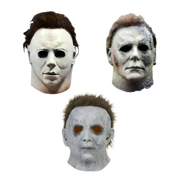 Michael Myers Maska Cosplay Scary Movie Halloween Latex Helma Hrôzy Pokrývky Hlavy Maškaráda Strany Zložité Kostým Prop