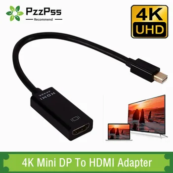 Mini DP Na kompatibilný s HDMI Kábel Adaptéra 4K Mužov a Žien DisplayPort pre HD Prevodník Pre Macbook Pro Air Mac Pro Povrch