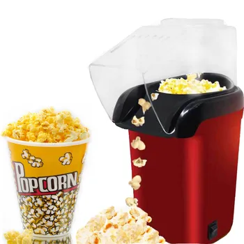 Mini Domácnosť, Elektrické Popcorn Maker Stroj Automatické Červená Kukurica Popper Prírodné Popcorn Domáce použitie v domácnosti Pre deti Deti