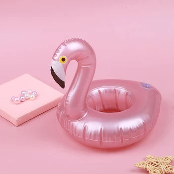 Mini Nafukovacie Flamingo Šišku Bazén Float Hračky Piť Float Držiak Plávanie Krúžok Strany Hračky Pláži Deti Dospelých