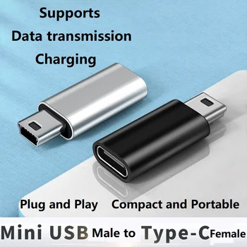 Mini USB Typu C Adaptér USB C Žien na Mini USB Male Mini USB Adaptér Podporu Nabitia a Synchronizáciu Údajov pre Starších Stroj Fotoaparát