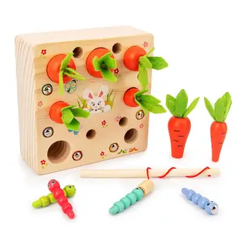 Montessori Hračky Pre Batoľatá Zeleniny, Ovocia Úroda Tvar, Veľkosť A Zoraď Puzzle Hry, Vzdelávacie Hračky Pre Jemné Motorické Zručnosti