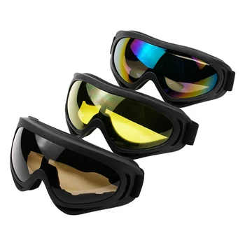 Multi-farebné Unisex Motokrosové Okuliare Žltá, Šedá, Motocyklové Okuliare, Motocyklové Okuliare Outdoor Jazdecké Preteky Ski Príslušenstvo