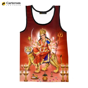 Módne Leto Ženy Muži Hinduistický Boh, Pán Vishnu Tank Topy Harajuku bez Rukávov T Košele 3D Digitálna Tlač Nadrozmerné Tees