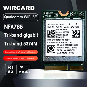 NFA765 Karty WiFi 2400Mbps 2.4 G/5G/6 G Sieťová Karta Bluetooth-kompatibilné 5.3 Bezdrôtový Modul pre Notebook Win10 Win11 Adaptér