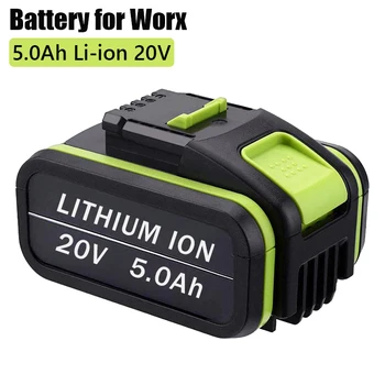 NOVÉ 20V 5000mAh Nabíjateľná Lítium-Náhradné Batérie pre Náradie Worx WA3551 WA3553 WX390 WX176 WX178 WX386 WX678
