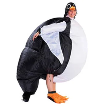 Nafukovacie Penguin Kostým pre Ženy, Mužov Dospelých Party, Karneval, Animátor Cosplay Šaty, Oblek Halloween Zvierat Purim Odev Fáze