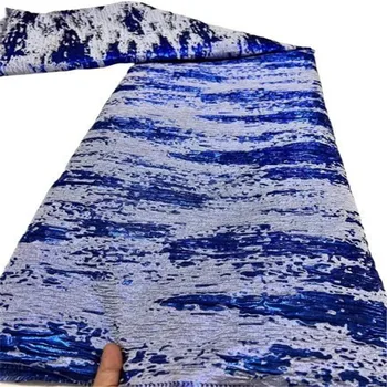 Najnovšie Modrá Brocade, Žakárové Čipky Textílie Francúzskej Čipky A Tylu Textílie 2021 Vysokej Kvality Africkej Nigérii Textílie, Čipky Na Šaty