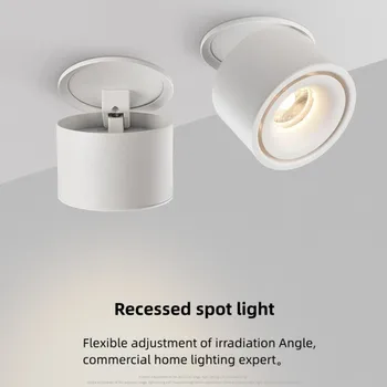 Nastaviteľné Zapustené Stropné Svietidlá 10W 12W 15W Stmievateľné LED Vstavaná lampa Nordic Bodové svetlo pre vnútorné Bodové osvetlenie, svietidlá
