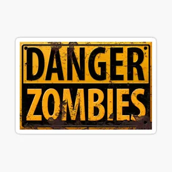 Nebezpečenstvo Zombie Prihláste 5 KS Auto Samolepky pre Motocykel, Auto Dekor Chladnička Nálepky Dekorácie Okna Roztomilý Obývacia Izba Anime Stenu