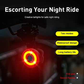 Noc Bicykel Zadné Svetlo Batérie Typu Bicykla Výstražné Svetlo Červené Svetlo Bezpečnostné Zadné Svetlo Horských Bicyklov, Požičovňa Seat Tube Light