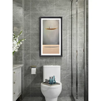 Nordic wc dekorácie, maliarstvo, kúpeľňa nepremokavé visí maľovanie vložiť non-dierovanie wc nástenné závesné maľby nad