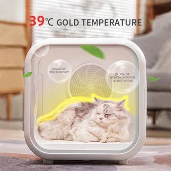 Nové Domáce Zvieratá Dodávky Automatické Smart Pet Sušenie Box Cat Fúkanie Sušenie Ventilátorom Psa Kúpanie Fúka Stroj, Sušič Na Vlasy