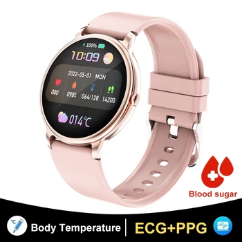 Nové Inteligentné Hodinky Mužov Bluetooth Hovor 466x466 AMOLED Monitorovanie Zdravia Fitness Náramok Krvného Tlaku, Srdcovej frekvencie Smartwatch Ženy