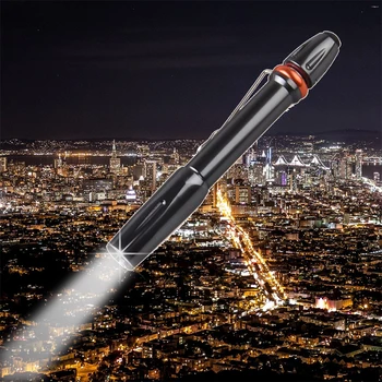 Nový Rok 2021 Biele Pero Svetlo Mini Prenosné LED Baterka Núdzové Vrecku Penlight Lekárske S Kovový Klip Pre Kempovanie Turistika