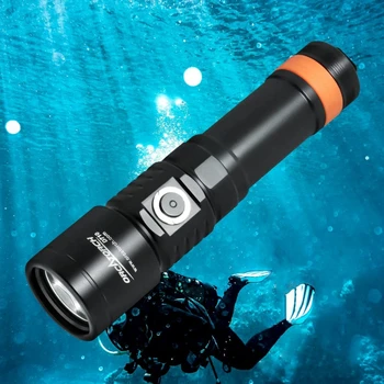 ORCATORCH D710 Potápanie Svetlo High Power LED Baterky Profesionálne Potápačské Svietidlo Nabíjateľné Baterky Lampy sebaobrany