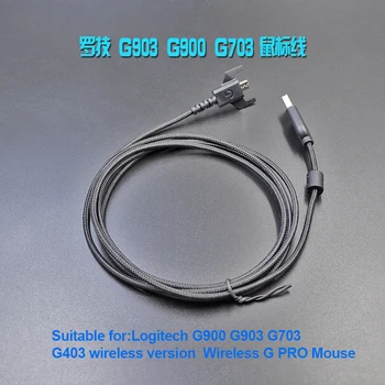 ORIGINÁLNE USB nabíjací kábel myši pre Logitech G900 G903 G703 G403 bezdrôtová verzia G PRO Gaming Mouse Nylonové vlákno tkanie Drôt
