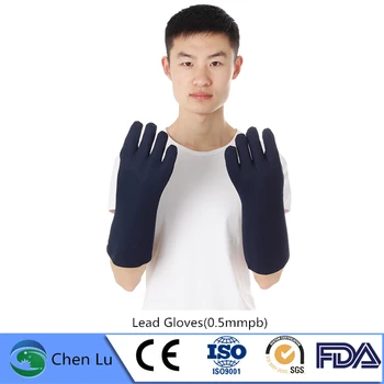 Odporúčame, x-ray a gama ray ochranné vysokej kvality viesť rukavice Jadrovej radiačnej ochrany 0.5 mmpb viesť gumové rukavice
