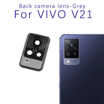 Originálne Zadný Zadný Fotoaparát Sklo Objektívu s rám Pre in Vivo V21 S Samolepiace Nálepky Objektívu Náhradné Diely