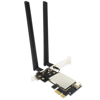 PCIE Karta Wifi Adaptér Bluetooth Dual Band Bezdrôtovej Sieťovej Karty Repetidor Adaptador Na Ploche POČÍTAČA Wi-Fi Antény, M. 2