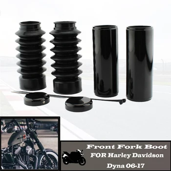 PRE Harley Davidson Dyna 2006-2017 Motocykel Boot Šok Protiprachový Kryt Dyna 08 09 10 11 12 13 14 15 16 Predná Vidlica Gamaše, Chrániče,