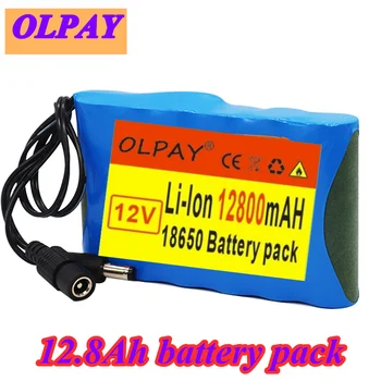Pack de batterie Lítium-Iónová 6S1P 12V 12800mAh 18650 Nabíjateľná, capacité DC 12,6 V nalejte moniteur de caméra CCTV