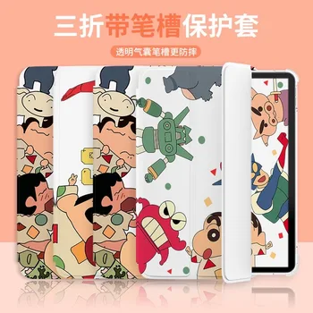 Pastelky Shinchans S Perom Slot Pre iPad Vzduchu 2021 10.2 Prípade Mini 6 Vzduchu 4 10.9 Silikónové Ochranné puzdro iPad Pro 11 Palcový Kryt