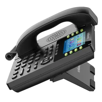PoE VoIP Telefón Black Káblové slúchadlá Digitálny Stôl/Steny V kapely Out of band Telefón Entry-Level Podnikových IP telefónov