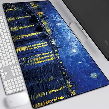 Podložka pod myš Hráč XXL Vlastné Veľký Stôl, Rohože MousePads Van Gogh Olejové Maľby Office Notebook Anti-slip Prírodného Kaučuku Mäkké Tabuľka Mat