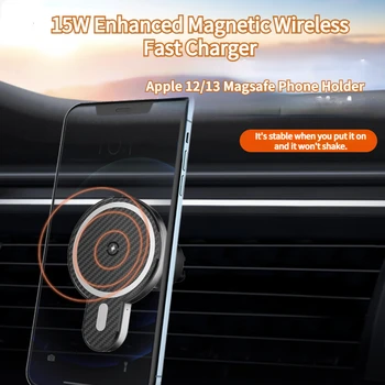 Pre Apple Magnetické Bezdrôtové Nabíjanie držiak do Auta 15W Mobilný Telefón, Auto, Nabíjací Stojan
