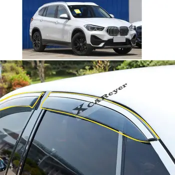 Pre BMW X1 F48 2016 2017 2018 2019 2020 2021 Auto Orgán tvarovania účesu Nálepky Plastových Okien Sklo Vietor Clonu Dažďa/Sun Stráže Prieduch Časti