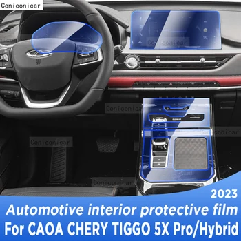 Pre CAOA Chery TIGGO 5X Pro Hybrid 2023 Prevodovka Panel Navigácia Automobilový priemysel Interiér Obrazovke Ochranný Film TPU Anti-Scratch
