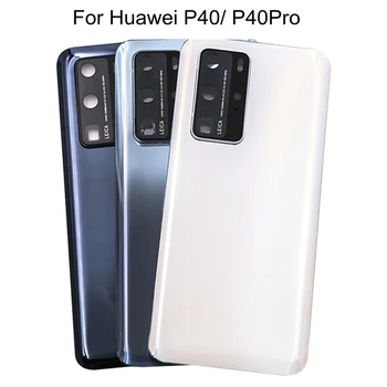 Pre Huawei P40 P40Pro Batérie Zadný Kryt 3D Sklenený Panel Zadné Dvere Pre Huawei P40 Pro Bývanie Prípade, + Kamera Rám Objektív Nahradiť