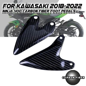 Pre Kawasaki Ninja 400 2018-2023 100% úplne Suché 3 K Uhlíkových Vlákien Nožné Pedále Časti Horské Kukly Auta Motocyklové Príslušenstvo