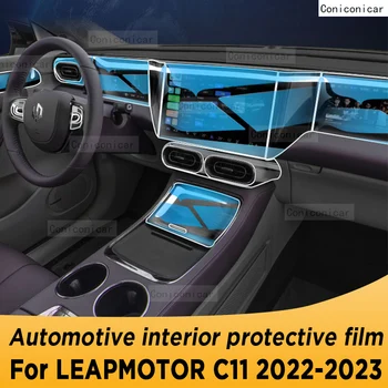 Pre LEAPMOTOR C11 2022 2023 Prevodovka Panel Navigačný Panel Automobilový priemysel Interiér Ochranný Film TPU Transparentné Anti-Scratch
