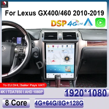 Pre Lexus GX400/460 2010-2019 15Inch Android 11 Qualcomm autorádia CarPlay Multimediálny Prehrávač Videa Autoradio Stereo BT Google