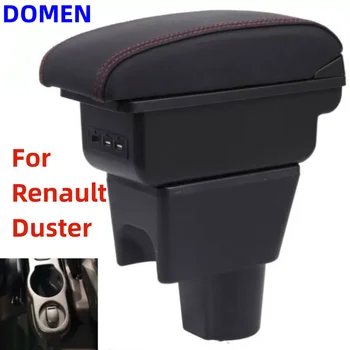 Pre Renault Duster Opierkou box Častí Interiéru Automobilu Strednej Obsah So Skladacím Pohár Otvor Veľký Priestor Dvojitá Vrstva USB DOMEN
