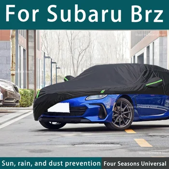 Pre Subaru BRZ 210T Full Auto Zahŕňa Vonkajšie Uv Ochranu pred Slnkom Prach, Dážď, Sneh Ochranné Auto Kryt Auto Čiernym Krytom