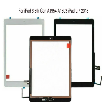 Pre iPad 9.7 2018 Pre iPad 6 6. Gen A1954 A1893 LCD Vonkajší Dotykový Displej Digitalizátorom. Predné Sklo Displeja Dotykový Panel Náhradné