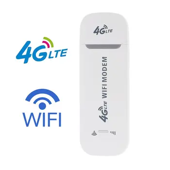 Prenosné 4G LTE Auto WIFI Router Hotspot 100Mbps Bezdrôtové pripojenie USB Dongle Mobilného Širokopásmového Modemu SIM Karty, Odblokovaný