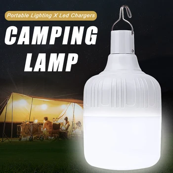 Prenosné Camping Svetlá USB Nabíjateľné LED Núdzové Osvetlenie Vysoký Výkon Stany Osvetlenie Baterka Zariadenia Žiarovka pre Vonkajšie