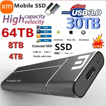 Prenosné Vysoká Rýchlosť SSD Pevný Disk 1 TB 2TB 4TB Externý Solid State Drive) s rozhraním USB 3.0 Typ-C 16TB pevné Disky pre Xiao Pre Notebooky