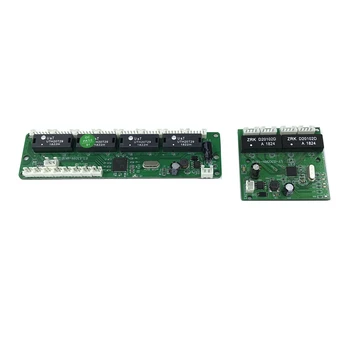 Priemyselné triedy 10/100Mbps široký teplota nízka spotreba 4/8 port elektroinštalácie splitter mini pin typu micro sieťový switch modul