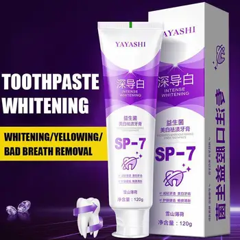 Probiotiká SP-7 Opravár, zubná pasta, Bielenie Zubov, Odstránenie Škvŕn zubná pasta Smalt Žltá Znížiť Intenzívnej Starostlivosti Toothpast E2B0