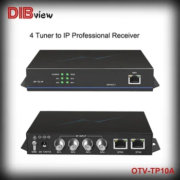 Profesionálne Prijímač 4 Ch DVBS S2 Tuner pre IP IRD DVB headend Satelitný Prijímač