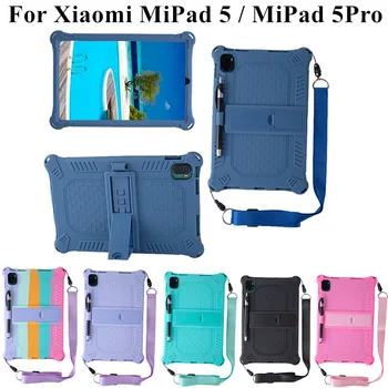 Prípad pre Xiao MiPad 5 5Pro 2021 11 Palca,Mäkký Silikónový Tablet Kryt puzdro pre Xiao Mi Pad 5 Pro Stojan Chrániť Shell