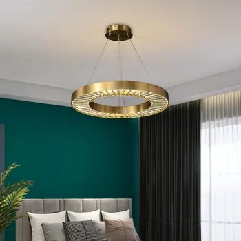 Prívesok Svetlá LED prívesok lampy Moderné Crystal Krúžok, Spálne, Jedáleň, Obývacia Izba Stmievateľné Diaľkové Ovládanie Vnútorné Osvetlenie izba dekor