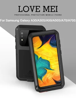 Puzdro Pre Samsung Galaxy A30 A30S A50 A50S A70 A70S Výkonné Kovové Brnenie Šok Nečistoty Dôkaz Voda Telefón Prípadoch Pre A50 A70